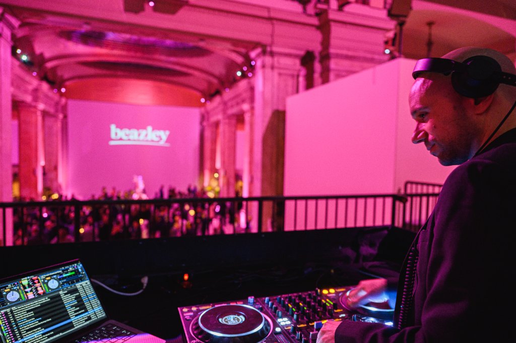 DJ B.MILLS performing at client corporate event NYC