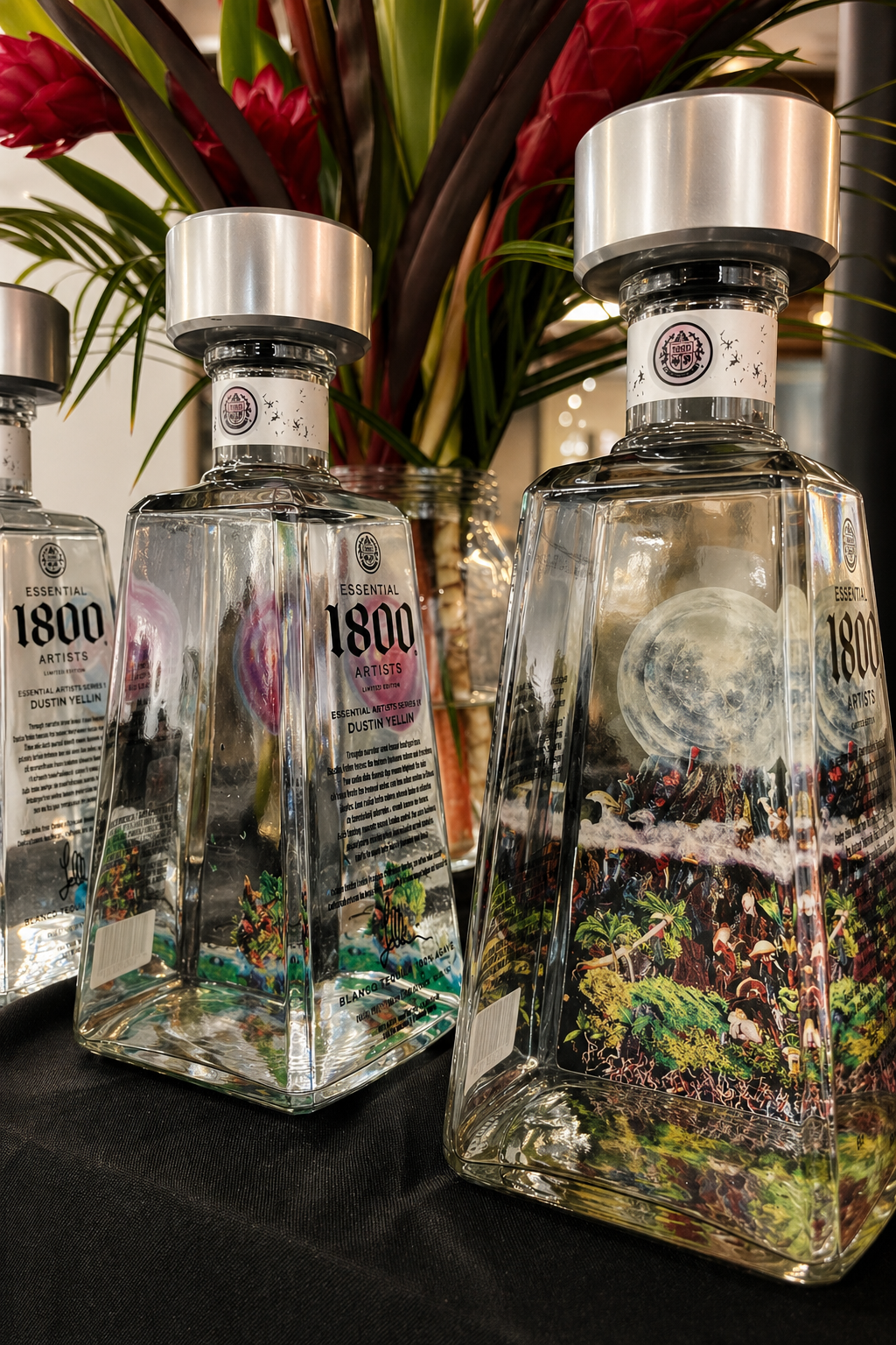 Dustin Yellin custom artist bottle collection