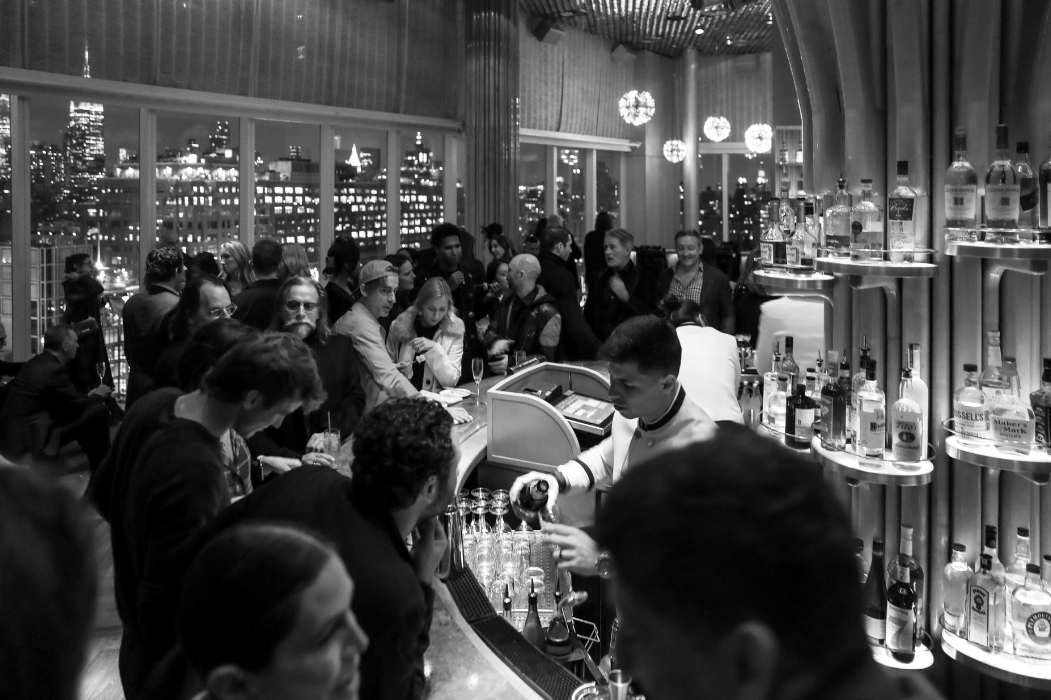 Guests at the gallery gathering