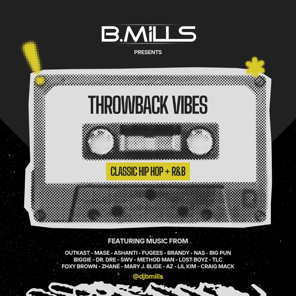 B.MILLS — Classic hip hop and R&B music direction for cultural brand moments, media networking events, and premium private rooms